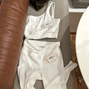 Year of ours white workout set